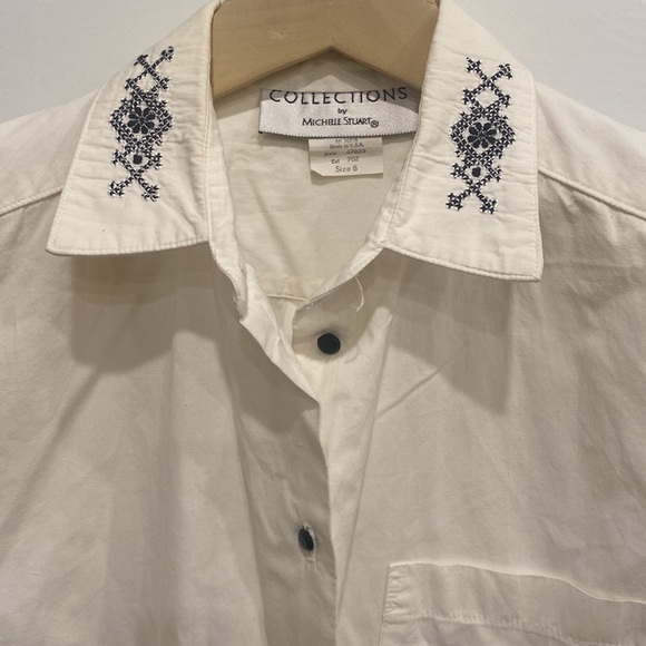 Collections by Michelle Stuart Size 8 Button Down Blouse - Picture 3 of 5